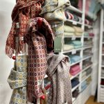 100% Merino Lambswool Scarf, Flowers Editions - Bronte By Moon