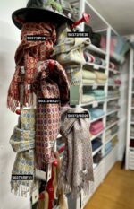 100% Merino Lambswool Scarf, Flowers Editions - Bronte By Moon - Image 5