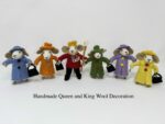 Queen King Handmade Handcrafted Wool Felt Decorations – Adorable & Unique! - Image 4
