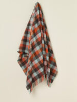 100% Merino Lambswool Patchwork Natural Throw Blanket - Bronte By Moon - Image 8