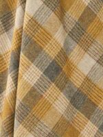 100% Merino Lambswool Patchwork Natural Throw Blanket - Bronte By Moon - Image 5