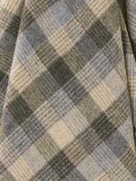 100% Merino Lambswool Patchwork Natural Throw Blanket - Bronte By Moon - Image 2