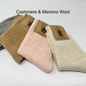Multicolour Cashmere & Merino Wool Socks, Extra Soft Socks, Unisex Socks, Winter Socks, Bed Socks