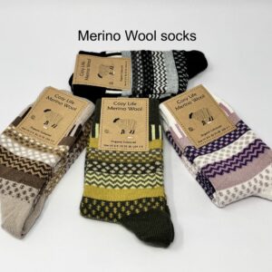 Merino Wool Socks, Scandinavian Pattern Socks, Soft Warm Wool Socks, Unisex Winter Socks
