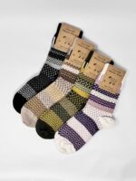 Merino Wool Socks, Scandinavian Pattern Socks, Soft Warm Wool Socks, Unisex Winter Socks - Image 2
