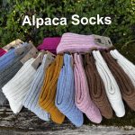 Natural Alpaca Wool with Sheep Wool socks/Organic Coloured, Alpaca socks, Extra Thick, Trekking socks, Unisex socks, Winter socks