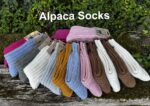 Natural Alpaca Wool with Sheep Wool socks/Organic Coloured, Alpaca socks, Extra Thick, Trekking socks, Unisex socks, Winter socks