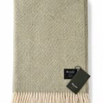 Bronte by Moon Sage Shetland Wool Throw Blanket – Made in England