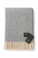 Bronte by Moon Brick Shetland Wool Throw Blanket – Made in England - Image 4
